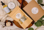 Facial Oil, Botanical Scar Balm and Postpartum Sitz Bombs - Product Image For New Mom Collection by Mangata Apothecary